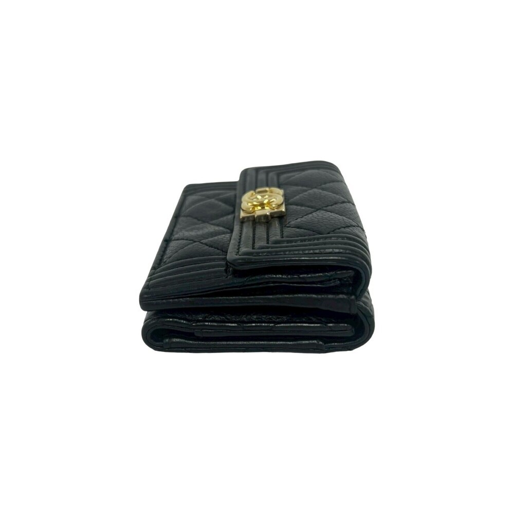 CHANEL Authentic Black Caviar Leather Wallet - Picture 5 of 10